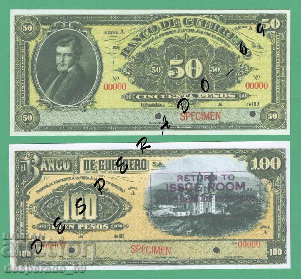 Delivery of (¯` '• .¸ (Reproduction) MEXICO (GUERRERO) UNC -5 Banknotes Delivery of (¯` '• .¸ (Reproduction) MEXICO (GUERRERO) UNC -5 Banknotes