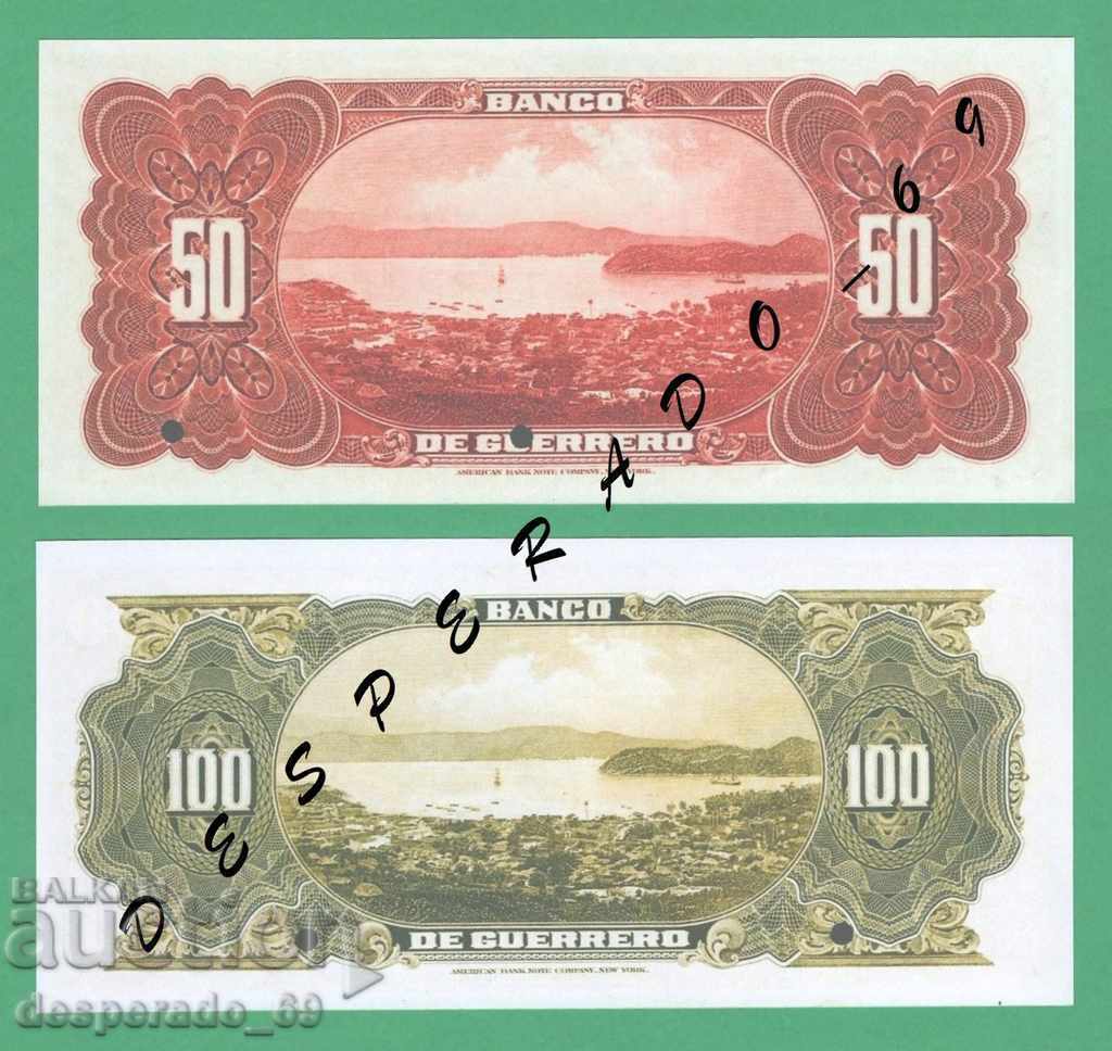 (¯` '• .¸ (Reproduction) MEXICO (GUERRERO) UNC -5 Banknotes - 5 (¯` '• .¸ (Reproduction) MEXICO (GUERRERO) UNC -5 Banknotes - 5