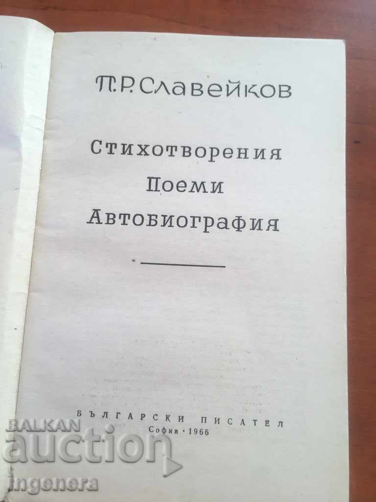 BOOK-PETKO R. SLAVEYKOV-1966-BIOGRAPHY POEMS with price 7.00 BGN | € 3.58