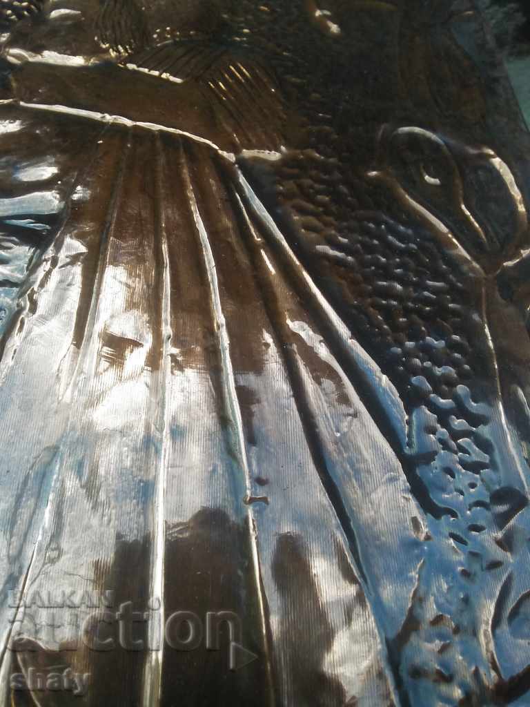 Old Copper Picture. Copper panel. - 6 Old Copper Picture. Copper panel. - 6