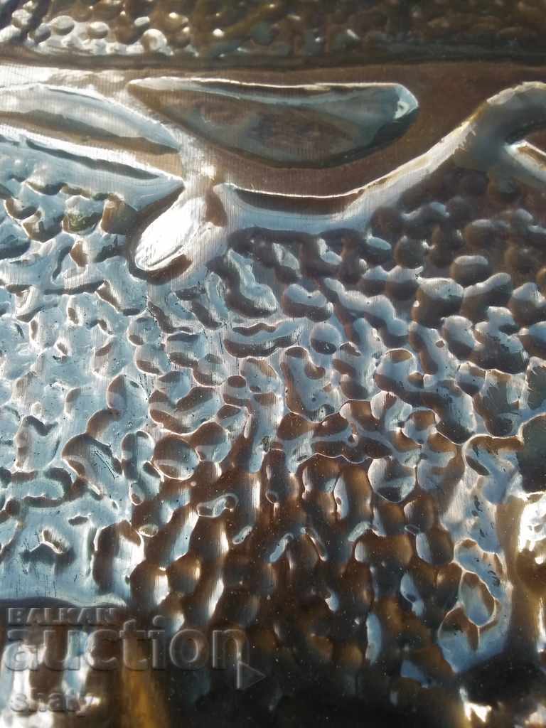 Old Copper Picture. Copper panel. - 7 Old Copper Picture. Copper panel. - 7