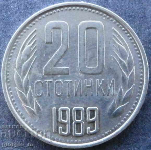 20 cenți 1989