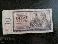 Banknota - Τσεχοσλοβακία - 10 κορώνες | 1960.