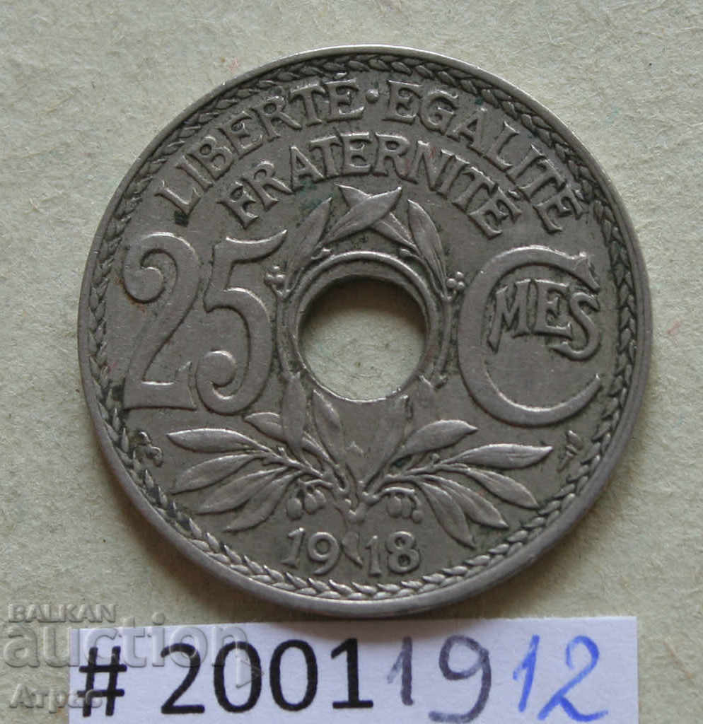 25 centimeters 1918 France