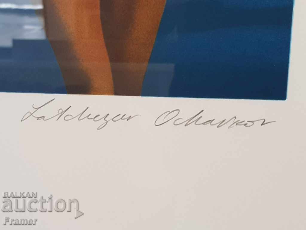 Delivery of Painting by Lachezar Oshavkov Archipelagos in Paris, 1968 Delivery of Painting by Lachezar Oshavkov Archipelagos in Paris, 1968