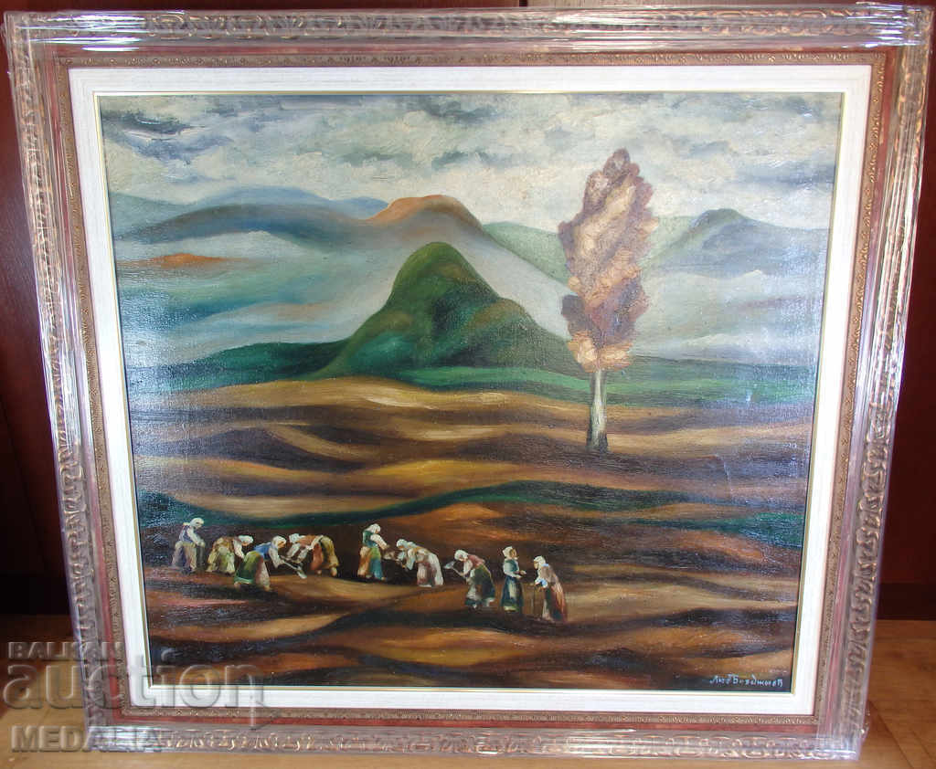 Luben Boyadzhiev-τοπίο-πετρελαίου-πίνακες ζωγραφικής-υπογραμμένο