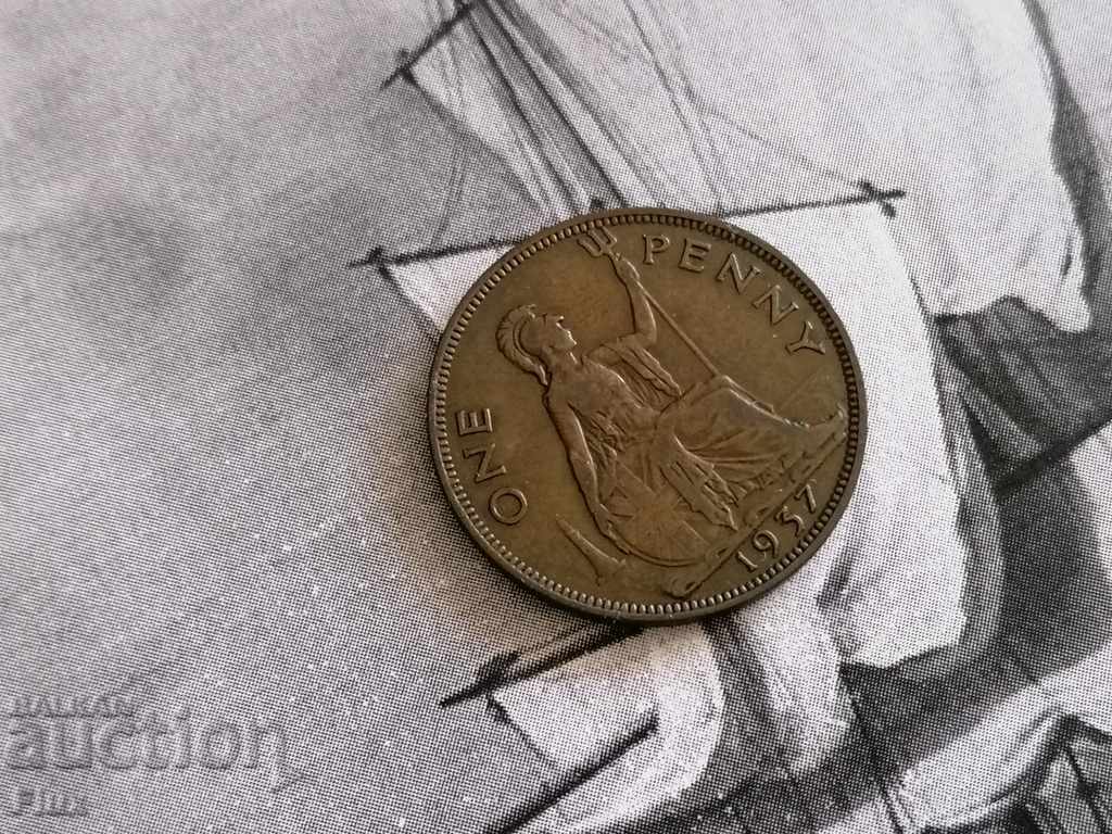 Монета - Великобритания - 1 пени | 1937г.