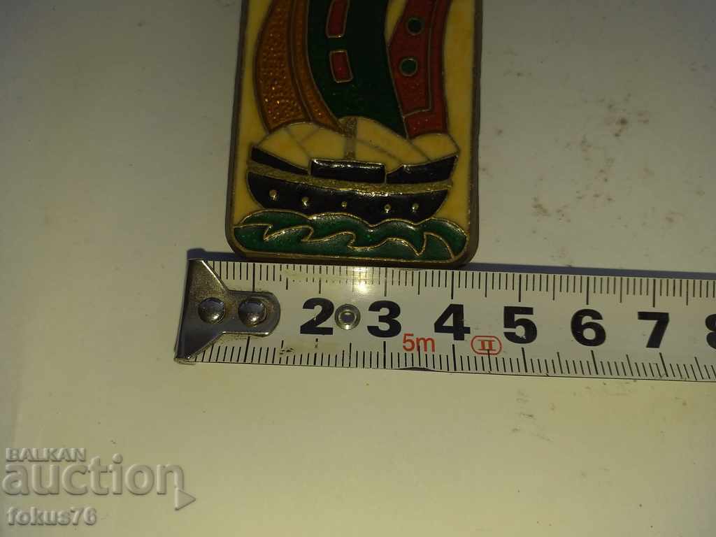 BRONZE ENAMEL MONEY CLIP - 7 BRONZE ENAMEL MONEY CLIP - 7