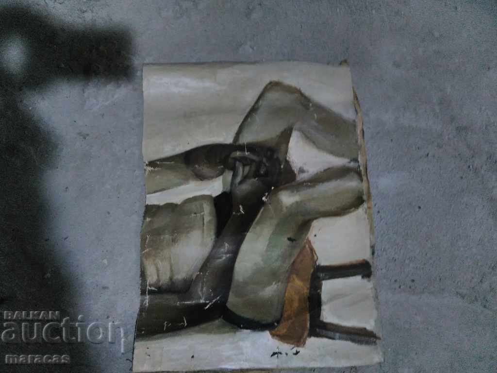 Παράδοση Παλιοί ασταρωμένοι καμβάδες ζωγραφικής