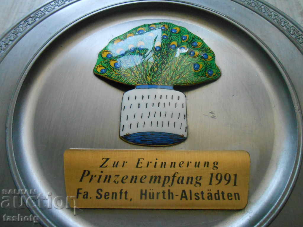 ANIVERSAREA BEAUTY Placa de staniu german cu EMAIL! GES.GESH! cu preț 17.00 BGN | € 8.69 ANIVERSAREA BEAUTY Placa de staniu german cu EMAIL! GES.GESH! cu preț 17.00 BGN | € 8.69