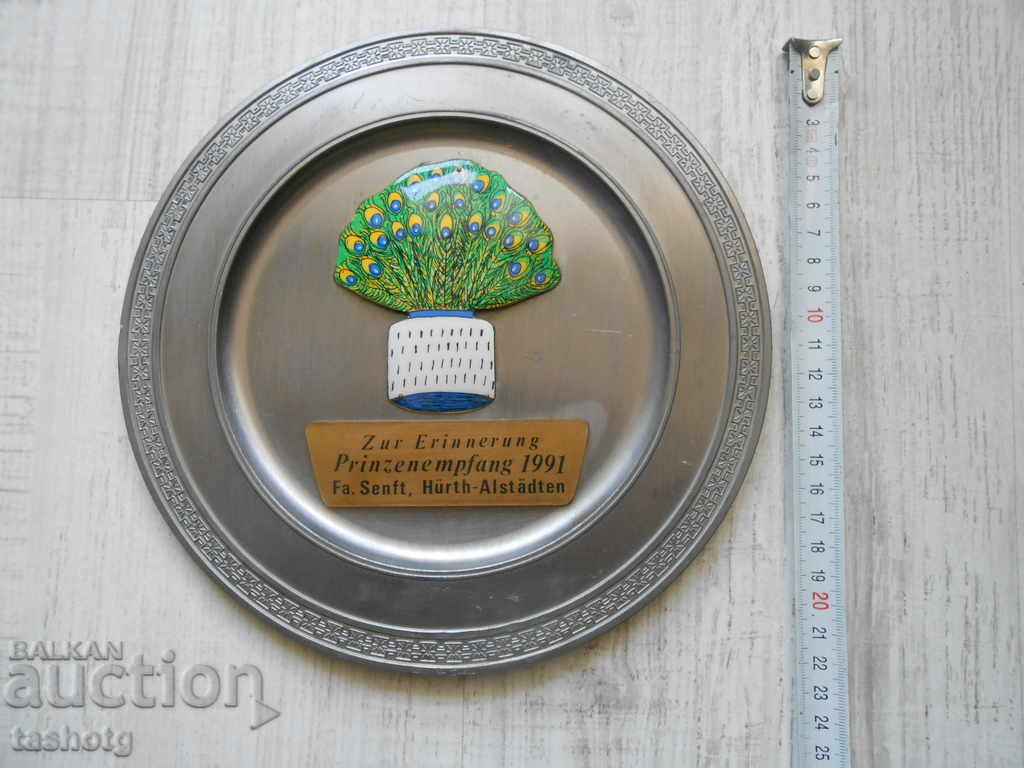 ANIVERSAREA BEAUTY Placa de staniu german cu EMAIL! GES.GESH! - 7 ANIVERSAREA BEAUTY Placa de staniu german cu EMAIL! GES.GESH! - 7