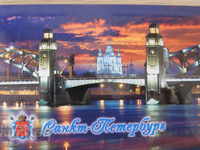 Authentic metal magnet from St. Petersburg, Russia-series-7