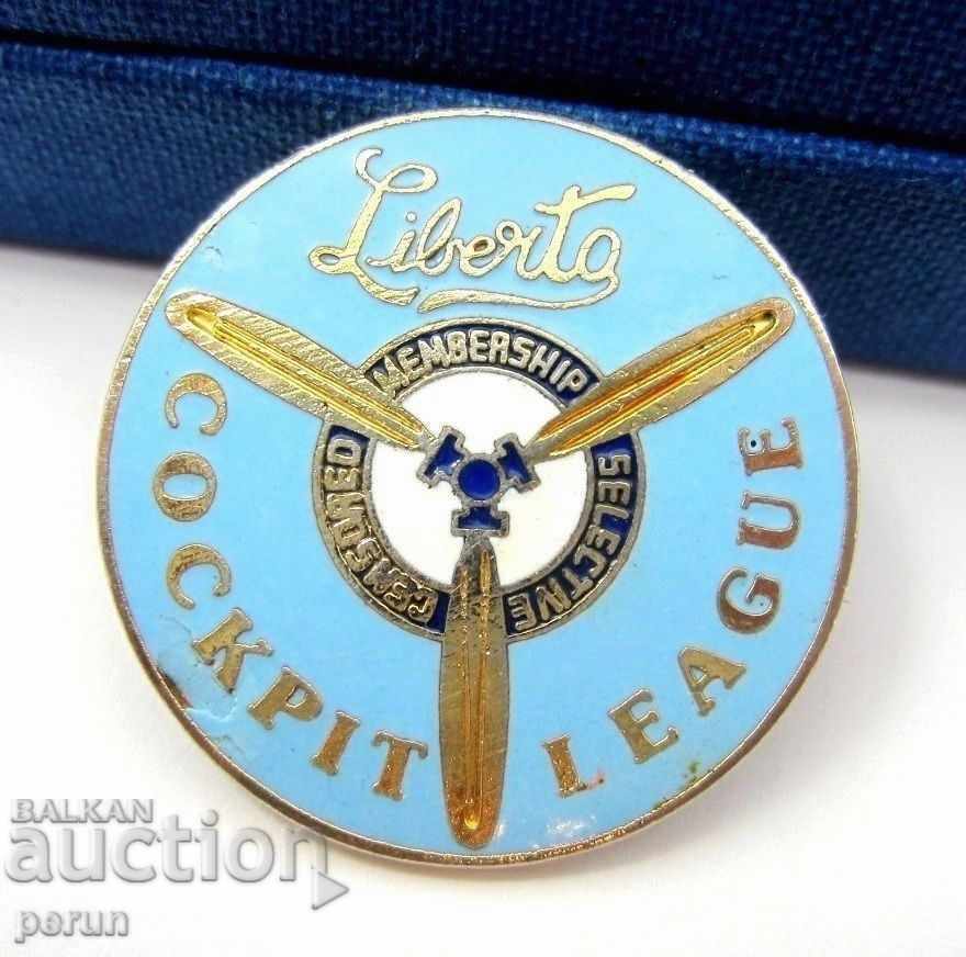 Liberto Cockpit League-Кокпит Лига-Либерто-Членска значка