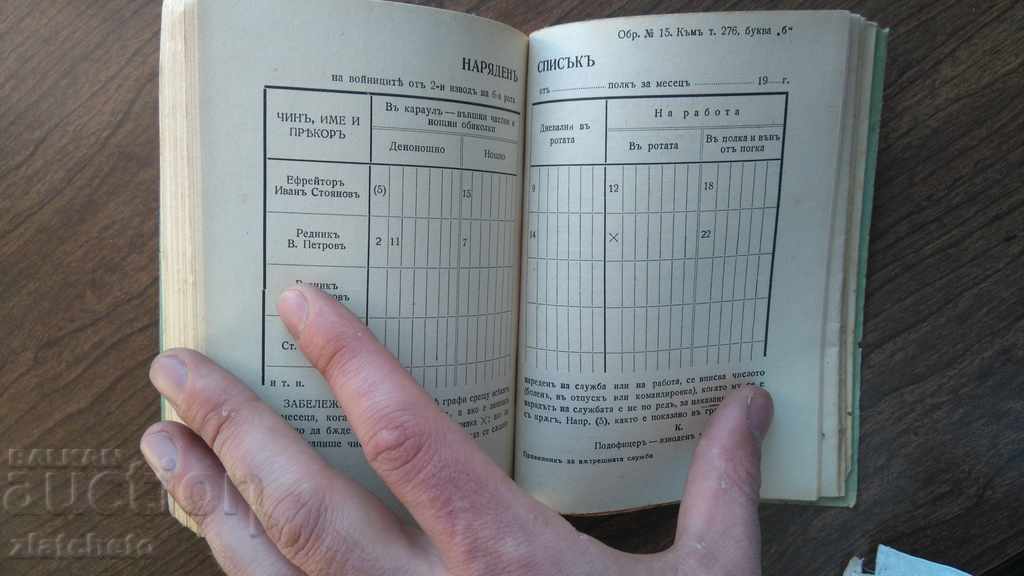 Delivery of 1943 Internal Service Regulations. Delivery of 1943 Internal Service Regulations.