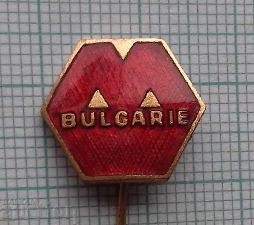 7515 Badge - Machine Export Bulgaria - bronze enamel