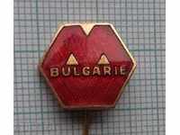 7515 Badge - Machine Export Bulgaria - bronze enamel