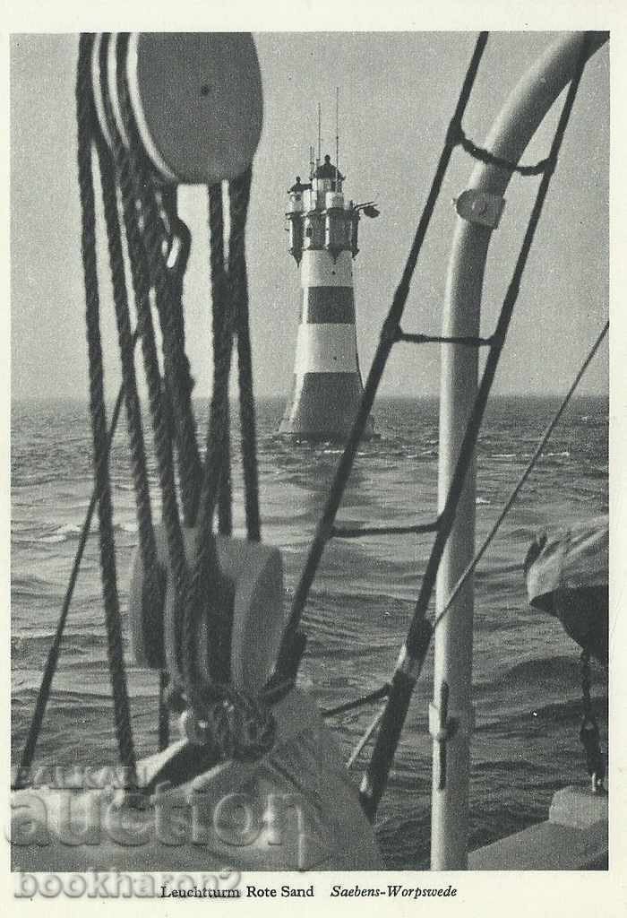 Carte poștală veche, far Germania