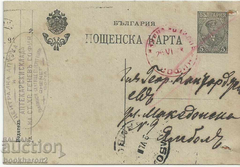 Стара пощенска карта, аптека София
