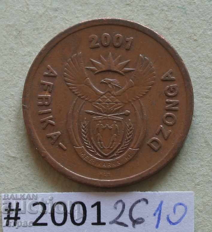 5 цент 2001   Южна Африка с цена € 0.26 | 0.51 лв.