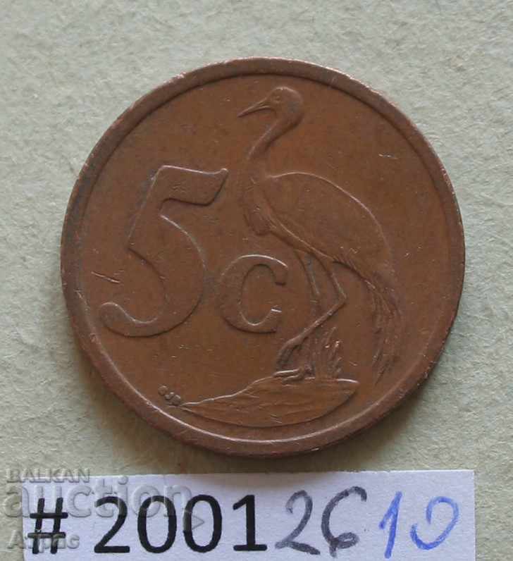 5 цент 2001   Южна Африка