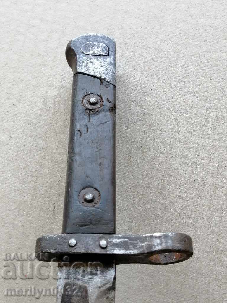 Auction Buckled knife dagger of the M-95 bayonet blade WW1 Auction Buckled knife dagger of the M-95 bayonet blade WW1