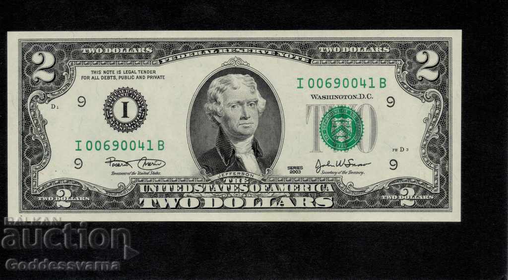 ΗΠΑ 2 δολάρια 2003 Ref 0041