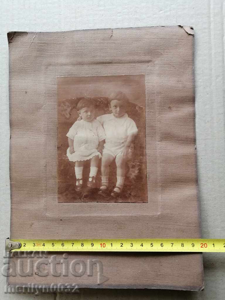 Παράδοση Παλιό φωτογραφικό πορτρέτο φωτογραφίας με χαρτόνι Παράδοση Παλιό φωτογραφικό πορτρέτο φωτογραφίας με χαρτόνι