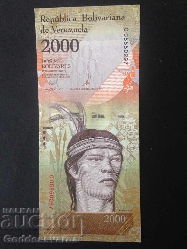 Venezuela 2000 Bolivars 2016 Ref 0297