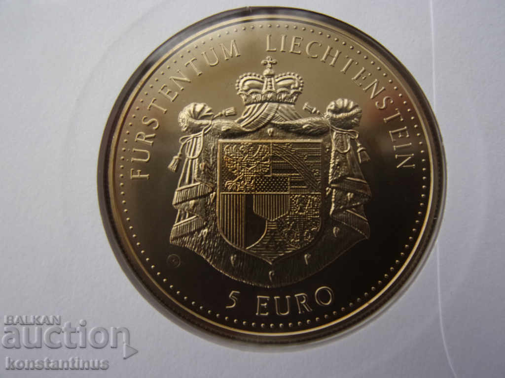 Liechtenstein 5 Euro 1996 UNC Rare - 5