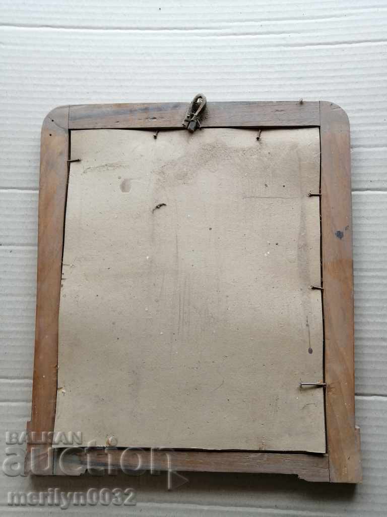 Auction  Portrait of grandmother's ceilings picture, picture framed