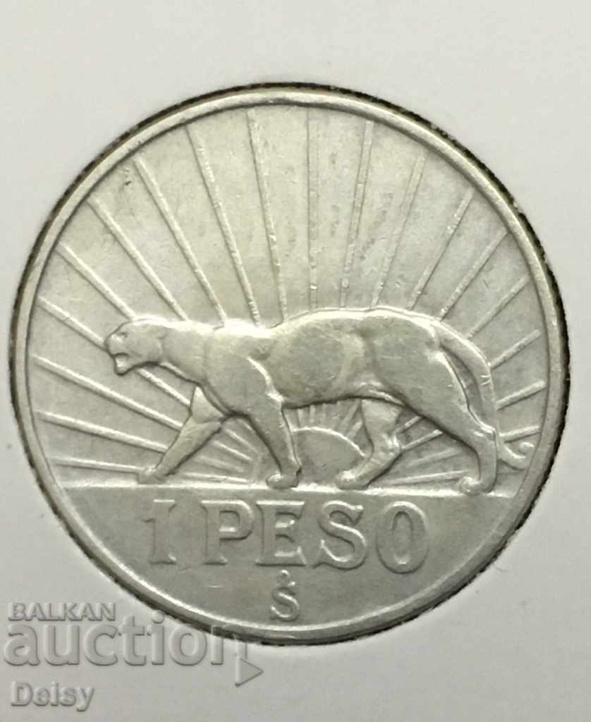 Uruguay 1 peso 1942. S