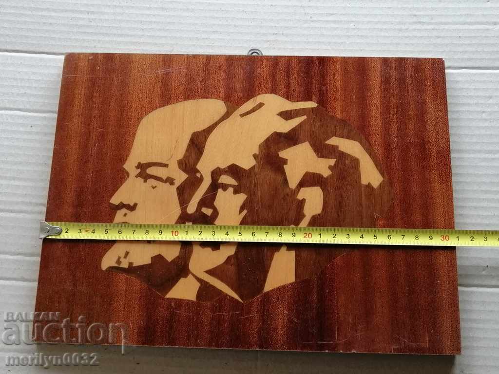 Auction Inlay Lenin and Dimitrov Auction Inlay Lenin and Dimitrov