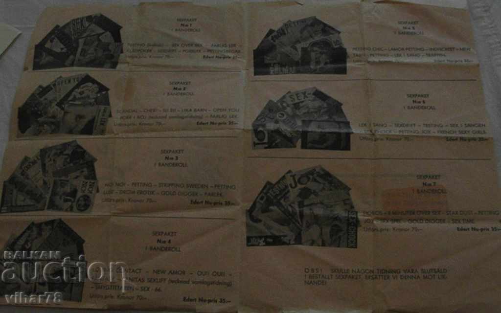 Licitație reclama veche pentru reviste porno