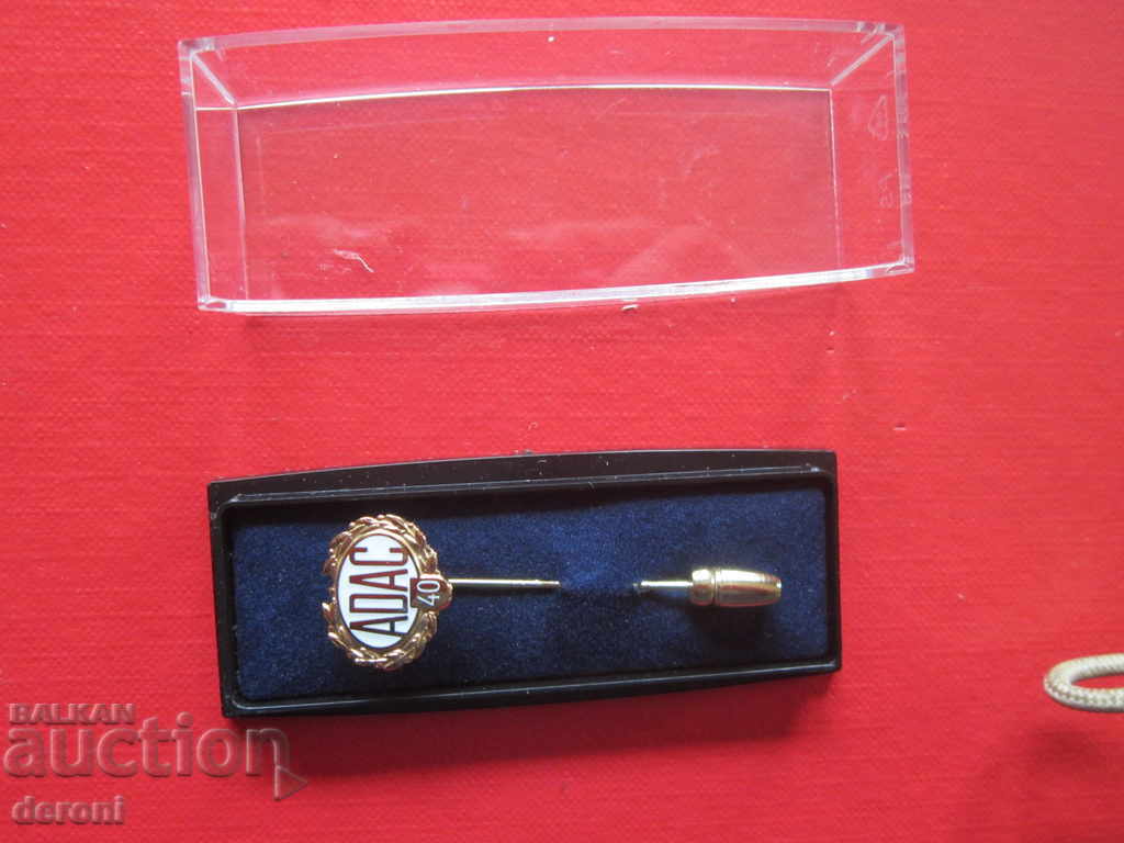 Auction Unique car badge ADAC bronze enamel with box Auction Unique car badge ADAC bronze enamel with box