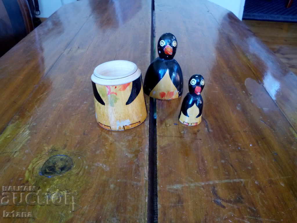 Old Penguin Wooden Souvenir - 5 Old Penguin Wooden Souvenir - 5