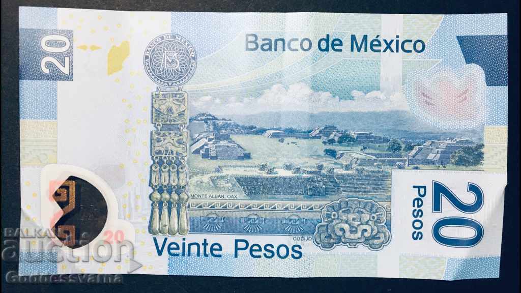 Mexico 20 Pesos 2009 Pick 122G Ref 8197 with price 6.00 BGN | € 3.07