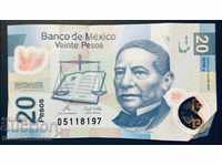 Mexico 20 Pesos 2009 Pick 122G Ref 8197
