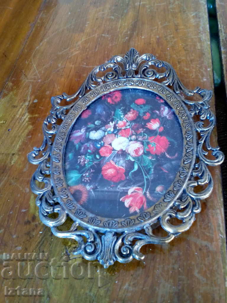 Стара картина,картини с месингова рамка с цена 50.00 лв. | € 25.56 Стара картина,картини с месингова рамка с цена 50.00 лв. | € 25.56