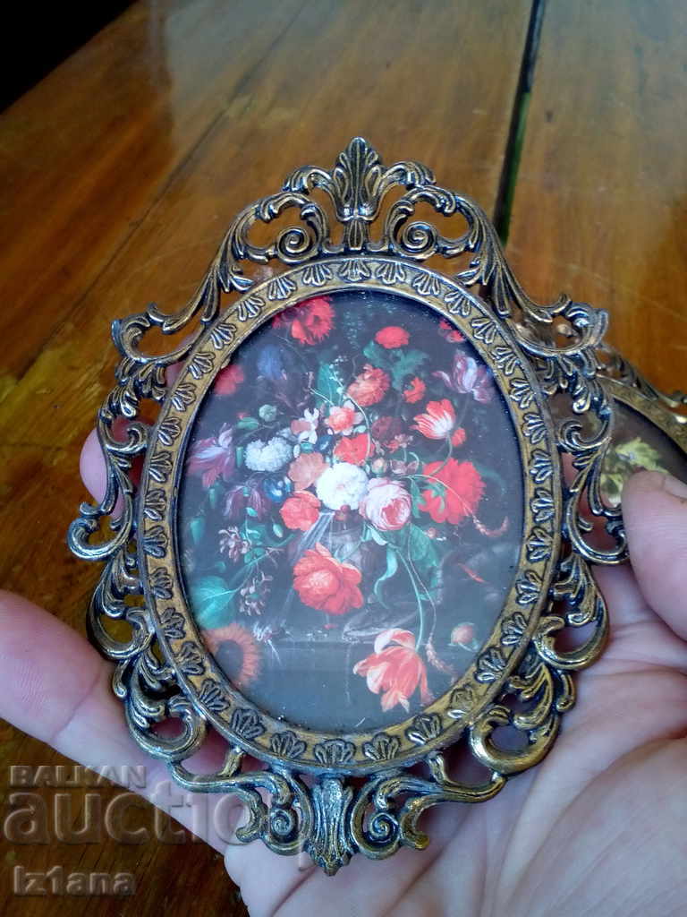 Стара картина,картини с месингова рамка - 6 Стара картина,картини с месингова рамка - 6