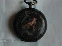 Silver pocket watch cover