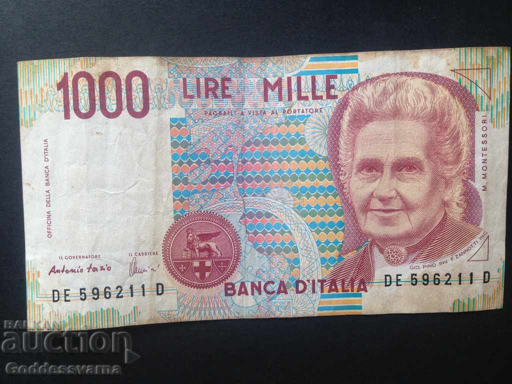 Italy 1000 lire 1990 Ref 6211