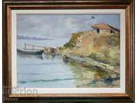 Painting PETER BOYADZHIEV 1907 - 1963 Sozopol Island St. John