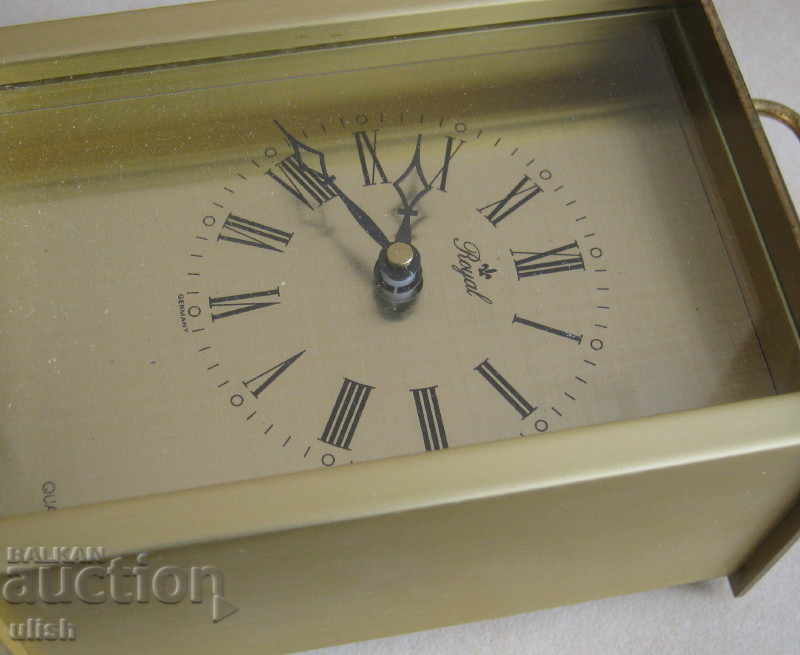 1990 Royal Quartz каретен тип месингов часовник - 5 1990 Royal Quartz каретен тип месингов часовник - 5