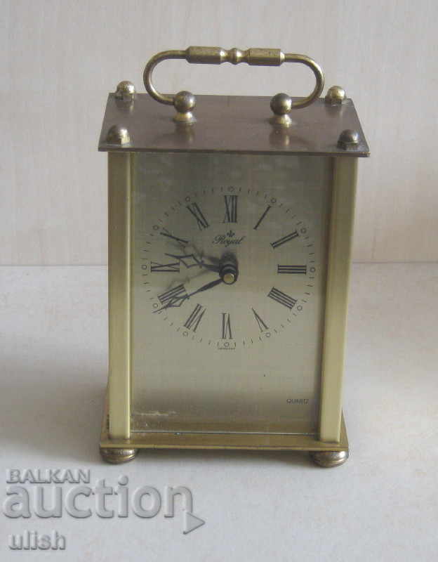1990 Royal Quartz каретен тип месингов часовник