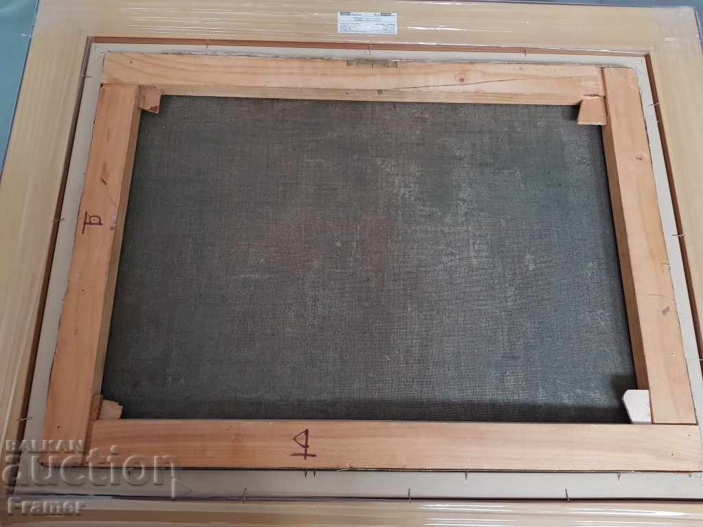 Painting by Stanyo Stamatov 1886 - 1968 Military Cemetery oil - 7 Painting by Stanyo Stamatov 1886 - 1968 Military Cemetery oil - 7