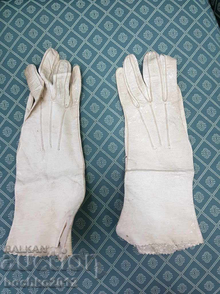 Колекционни дамски царски кожени ръкавици 1920-30г