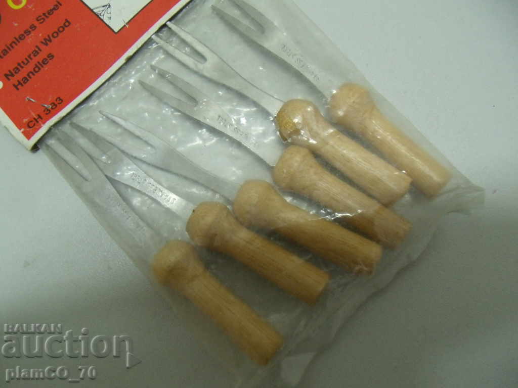 No. * 4071 set 6 pcs. small corn forks with price 5.00 BGN | € 2.56