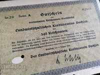 Reich Bond | 340 de mărci | Agricultura kr. conf. univ 1930