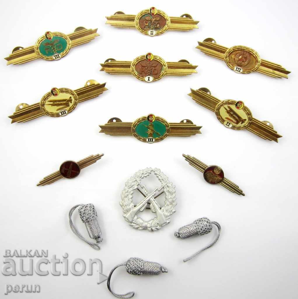 LARGE LOT OF MILITARY INSIGNIA-GDR-DDR