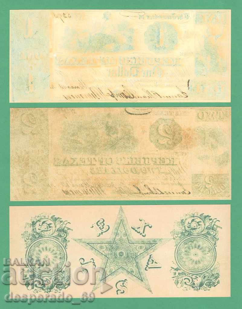 Auction (¯`'•.¸(reproduction) USA (Texas) 1841 UNC -9 pcs. banknotes Auction (¯`'•.¸(reproduction) USA (Texas) 1841 UNC -9 pcs. banknotes